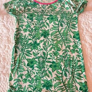 Lilly Pulitzer Green Floral Nightshirt